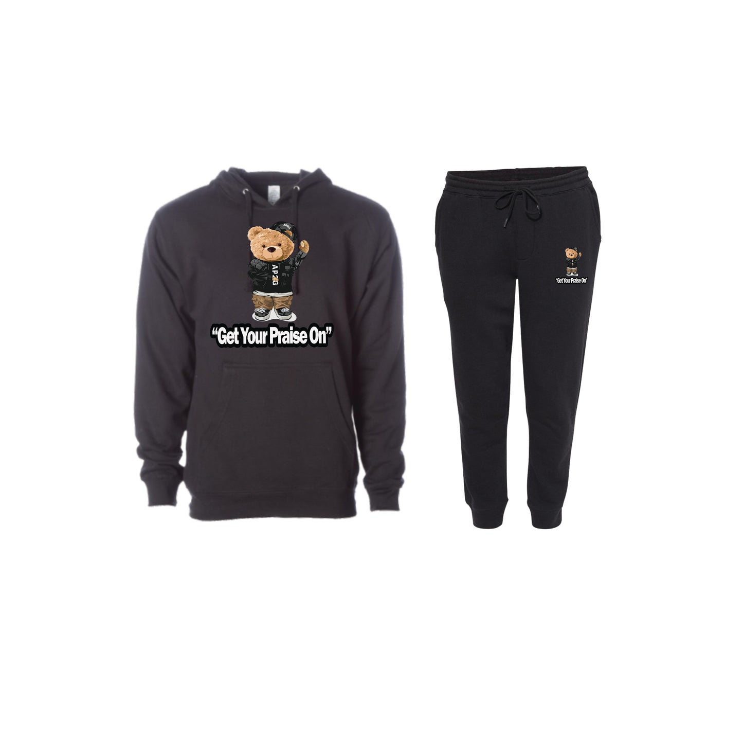Get your praise on (praise bear) jogging suit