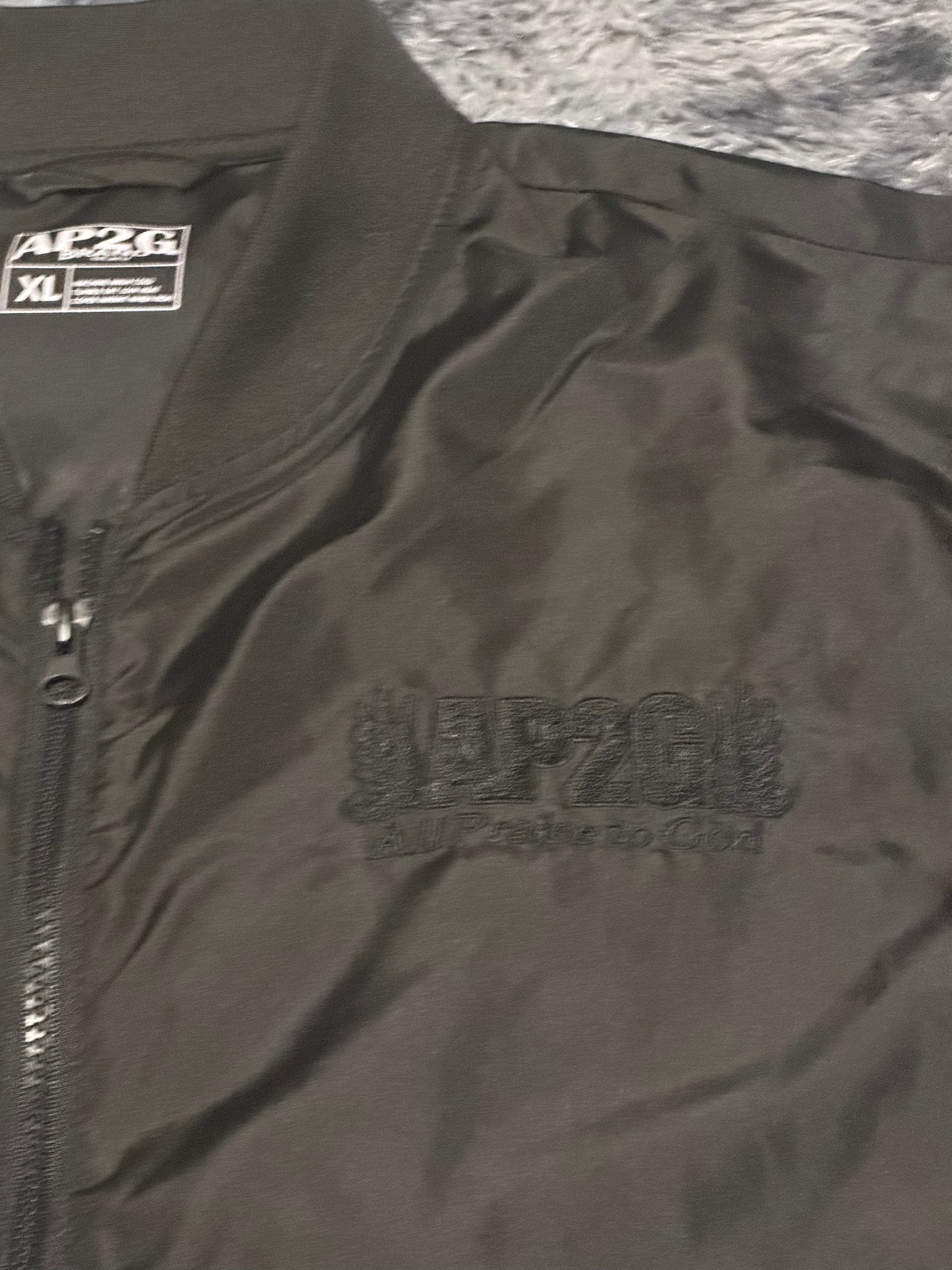 AP2G Praise Wing Bumper Jacket – Blackout Edition