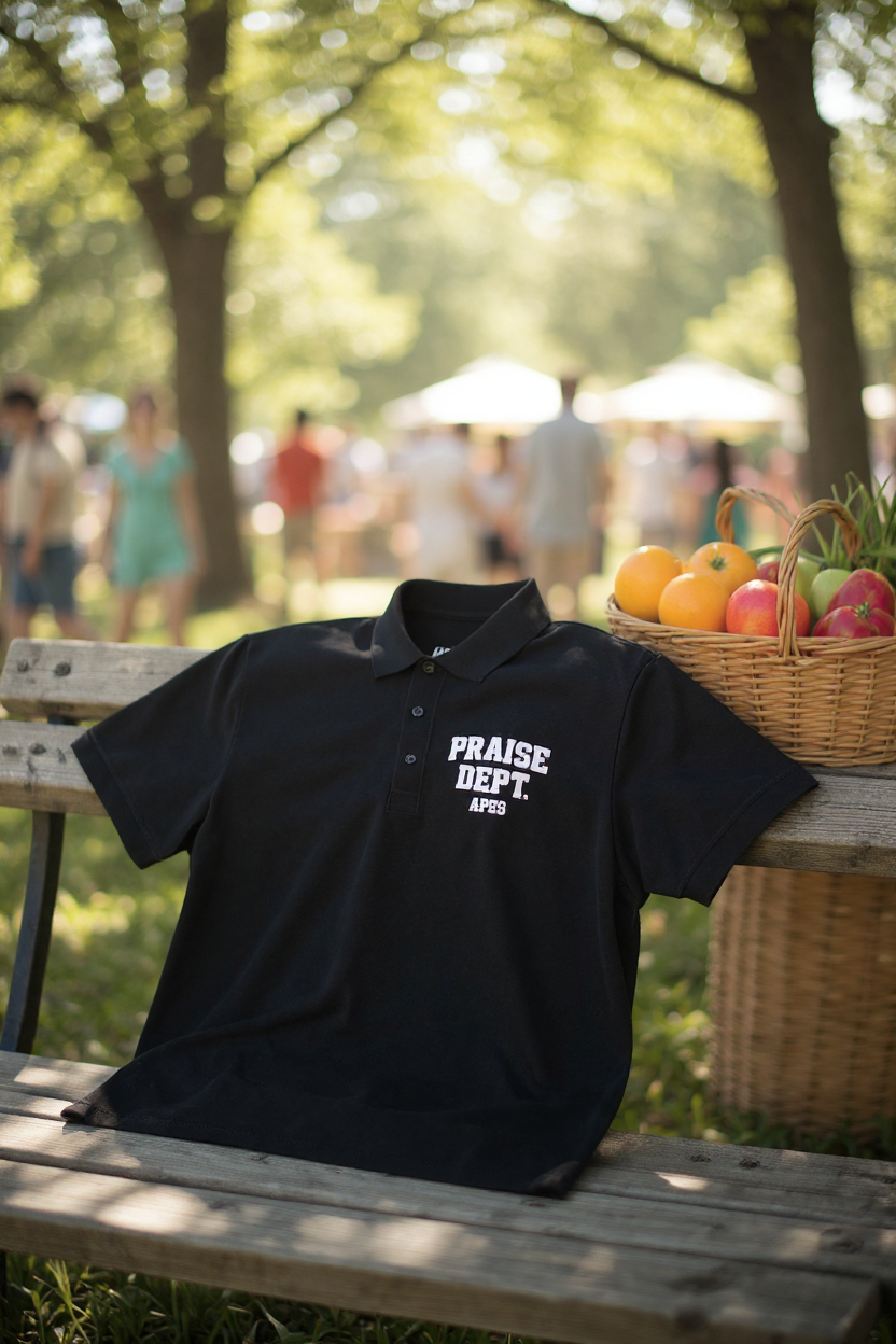 PRAISE DEPT.  Polo style shirt