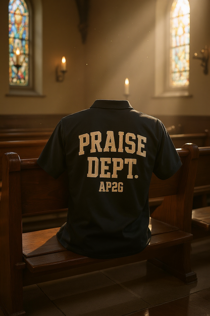PRAISE DEPT.  Polo style shirt