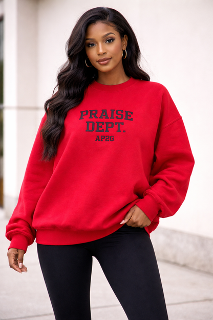 Ladies Praise Dept. Oversized Crewneck Sweater