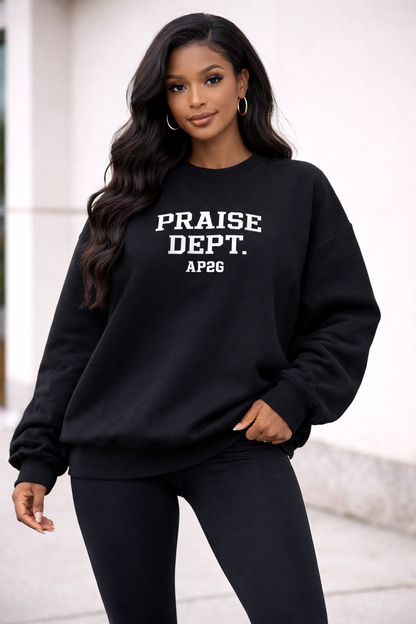 Ladies Praise Dept. Oversized Crewneck Sweater