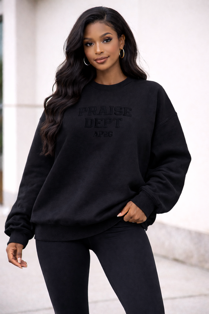 Ladies Praise Dept. Oversized Crewneck Sweater