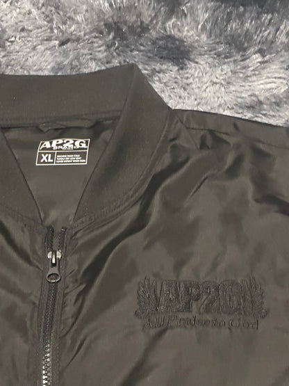 AP2G Praise Wing Bumper Jacket – Blackout Edition