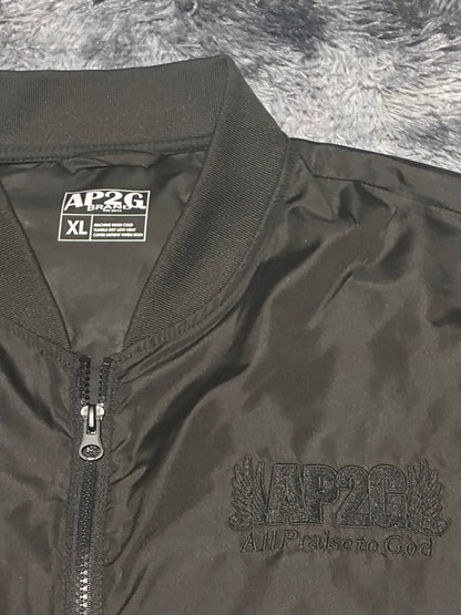 AP2G Praise Wing Bumper Jacket – Blackout Edition