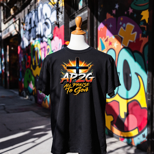 AP2G “All Praise To God” Cross Tee