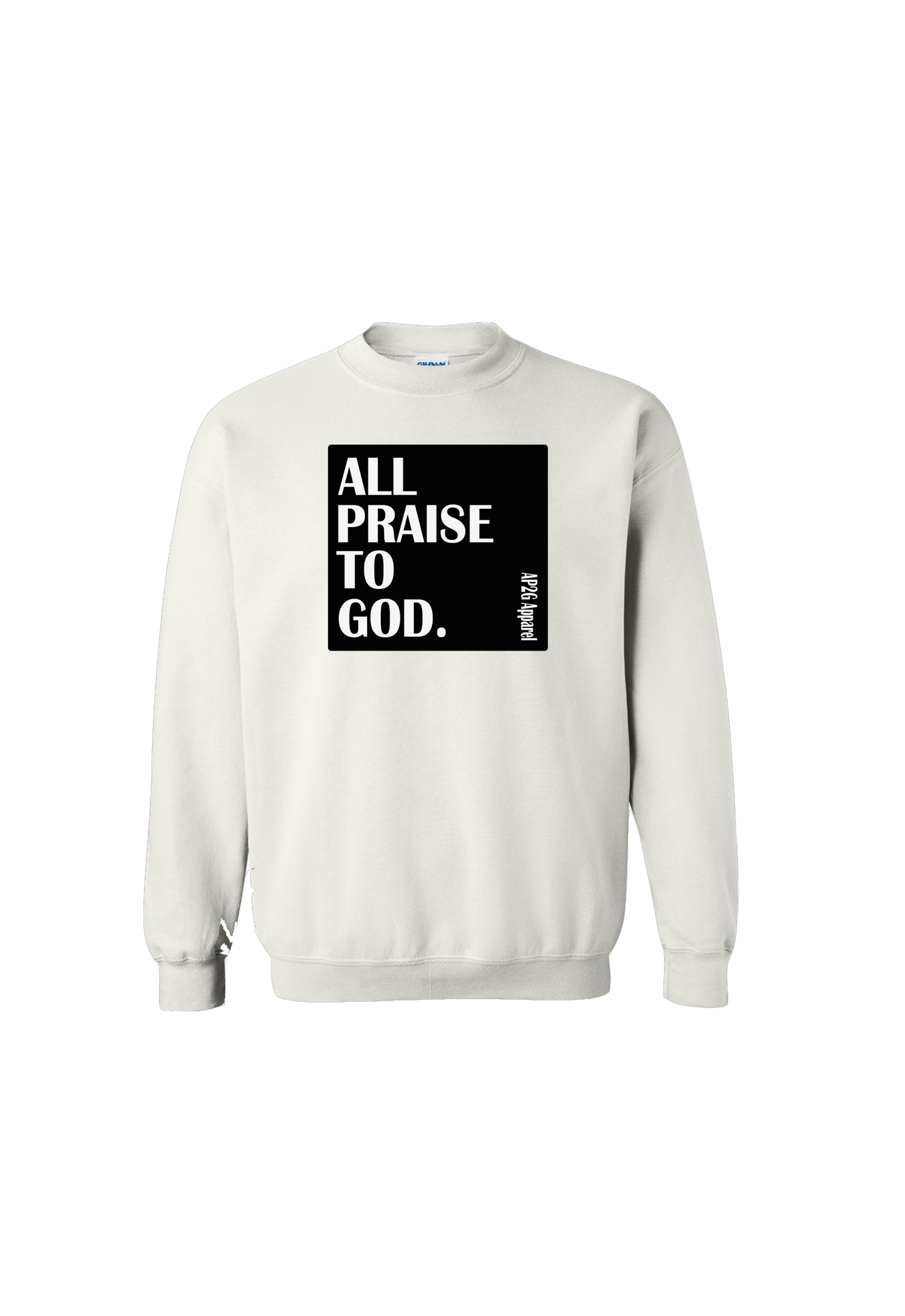 All Praise To God (Box) crew neck sweater